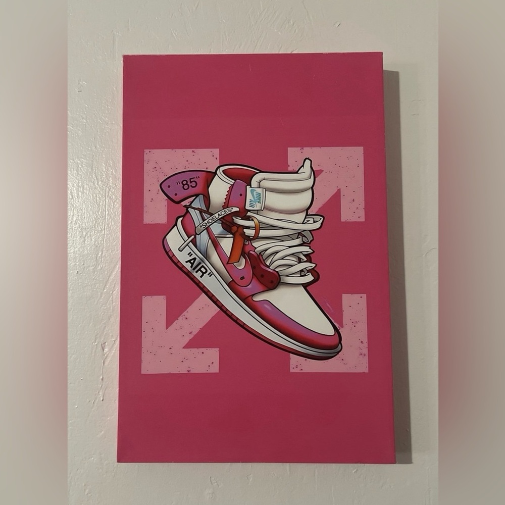 Pink nike jordan canvas